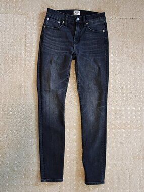 Vintage J Crew 9" mid-rise toothpick jean in Black Rinse